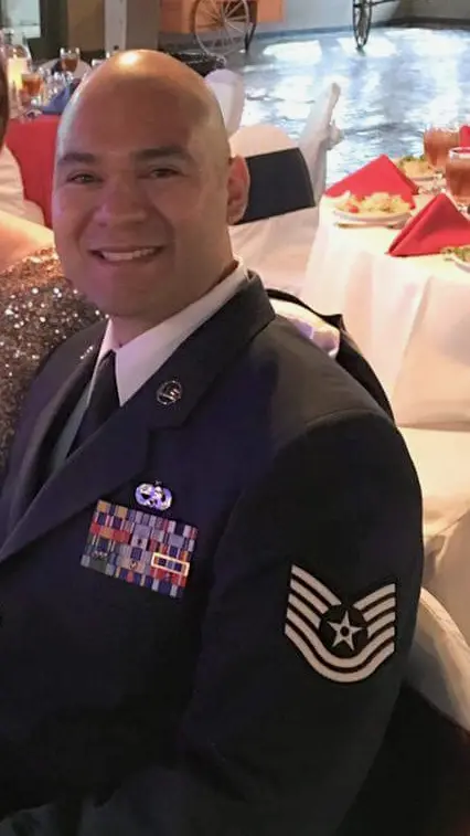 Halslet Poop Scoop LLC Owner in Air Force Dress Blues